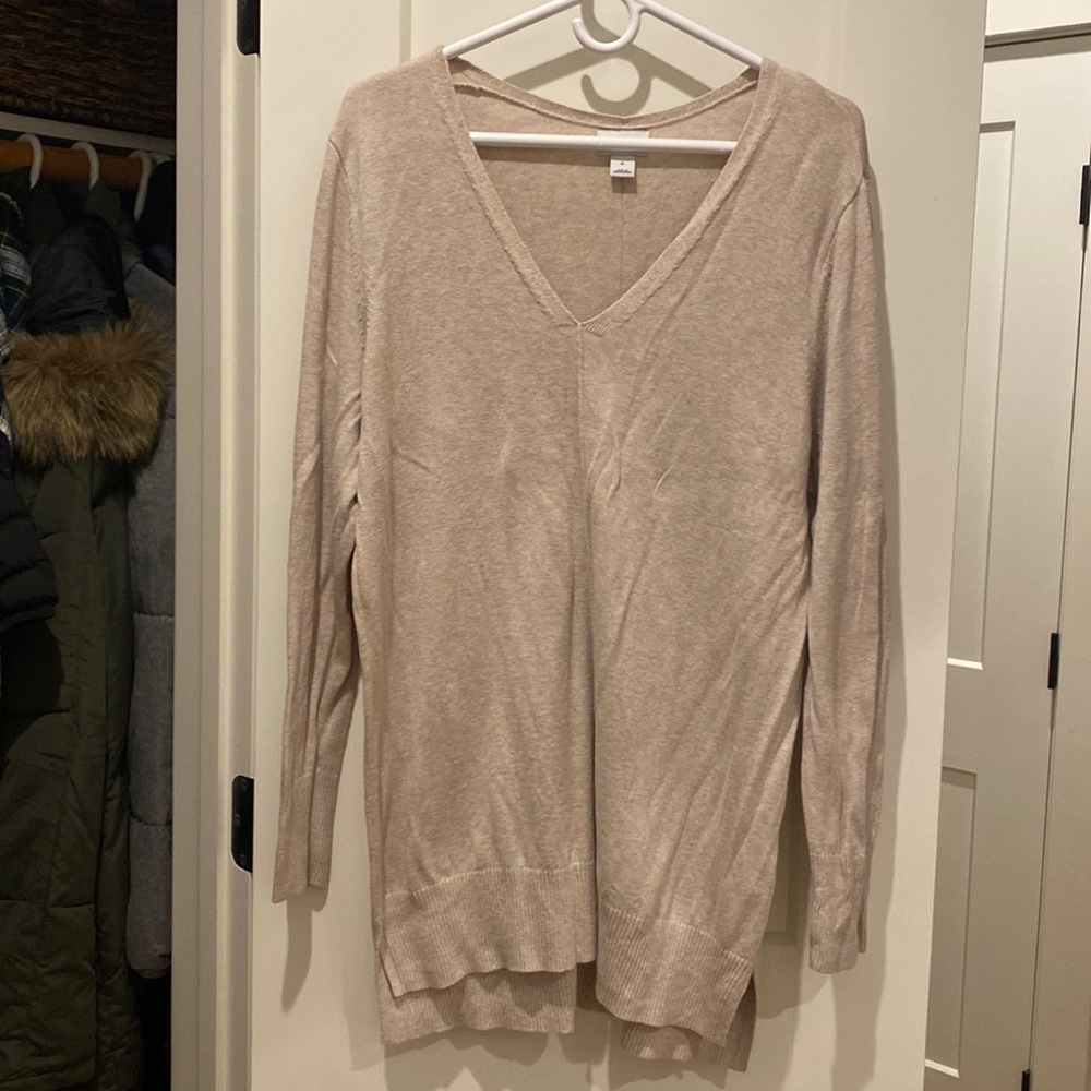 Old navy tan sweater, XL